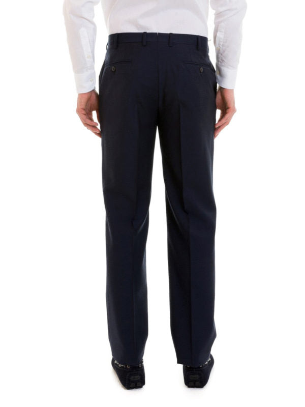 Pantaloni Sartoriali In Lana Blu