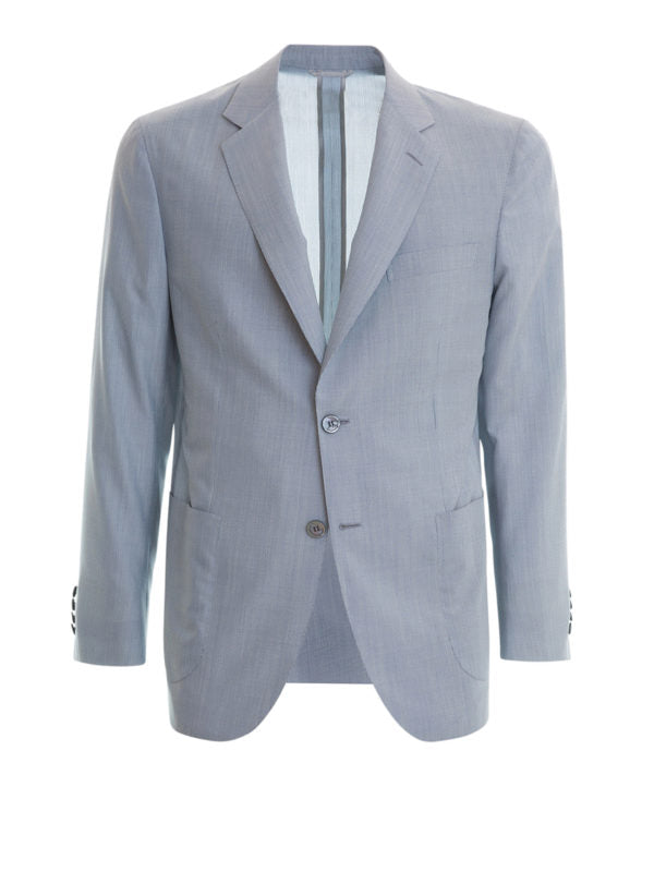 Blazer Destrutturato In Lana E Seta