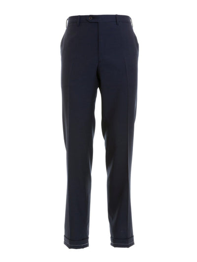 Pantaloni Sartoriali In Lana Blu