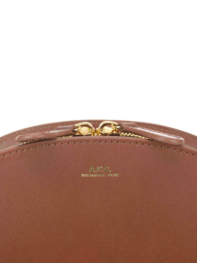 Borsa Marrone A Mezza Luna In Pelle