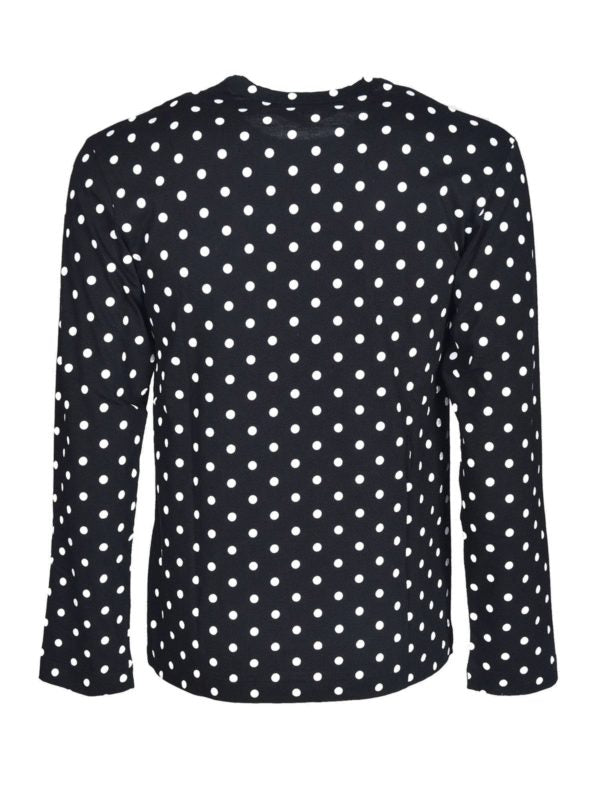 T-shirt Nera Red Heart Dot
