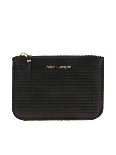 Pochette Mini Nera Con Motivo Geometrico