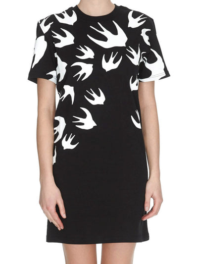 Abito Stile T-shirt Swallow Nero