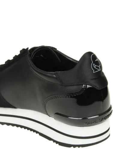 Sneaker In Pelle E Camoscio Con Patch Karl
