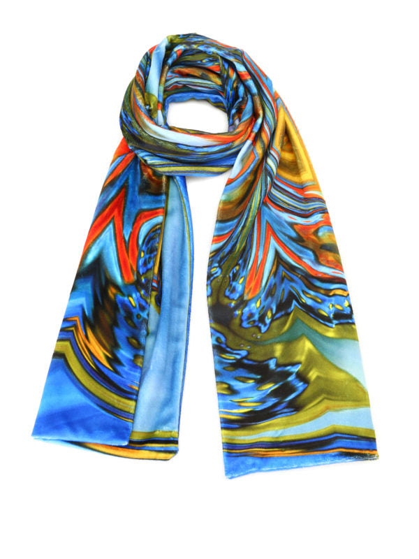 Sciarpa Grace In Velluto Multicolor