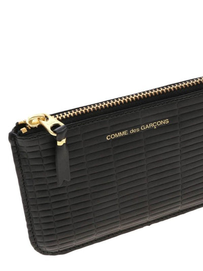 Pochette Mini Nera Con Motivo Geometrico