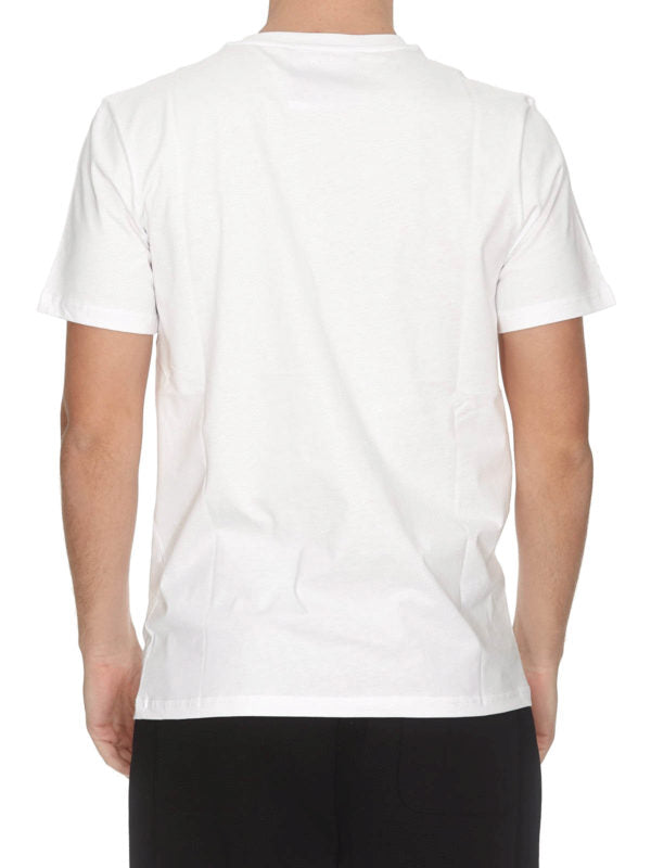 T-shirt Bianca Con Stampa Moschino