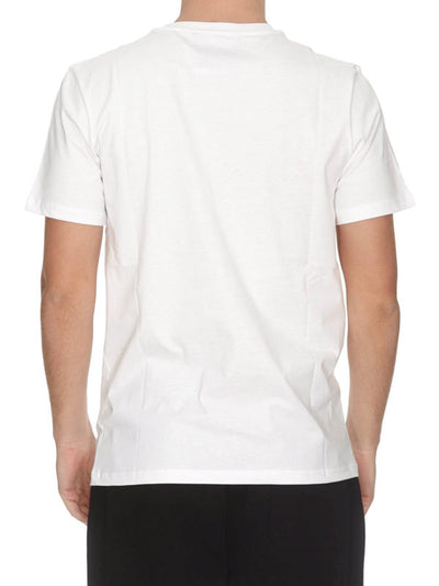 T-shirt Bianca Con Stampa Moschino