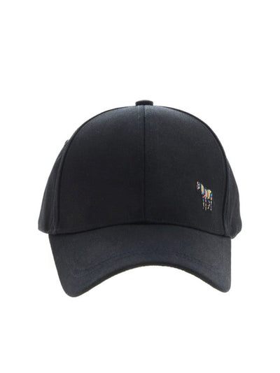 Cappello Da Baseball Nero Con Ricamo Zebra