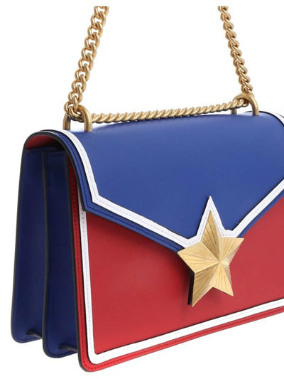 Borsa Vega Trim Rossa E Blu